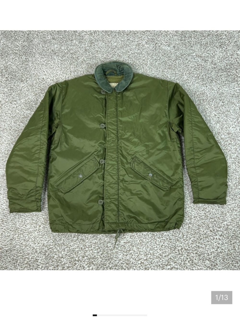 Vintage Alpha Industries Jacket Mens Medium Extreme Cold Weather Impermeable 80s